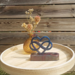 Hart met infinity kaarsenhouder 