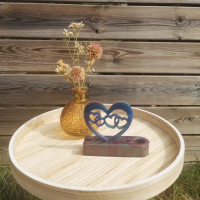 Hartjes in kaarsenhouder