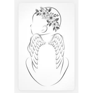 Kaart: 'Baby bloemenkrans'