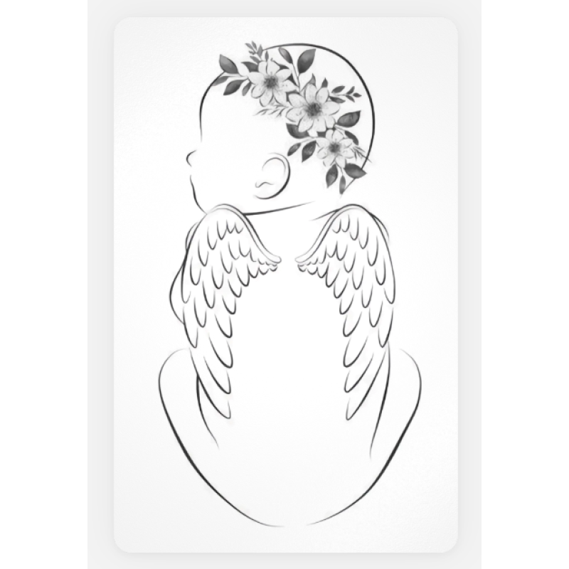 Kaart: 'Baby bloemenkrans'