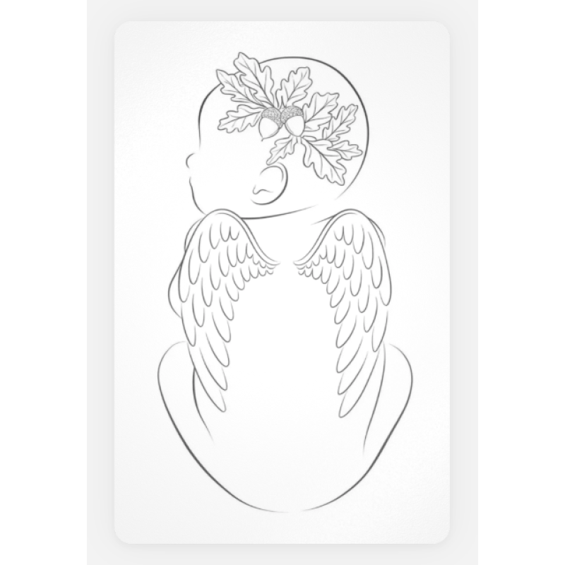 Kaart: 'Baby eikelkrans 2'