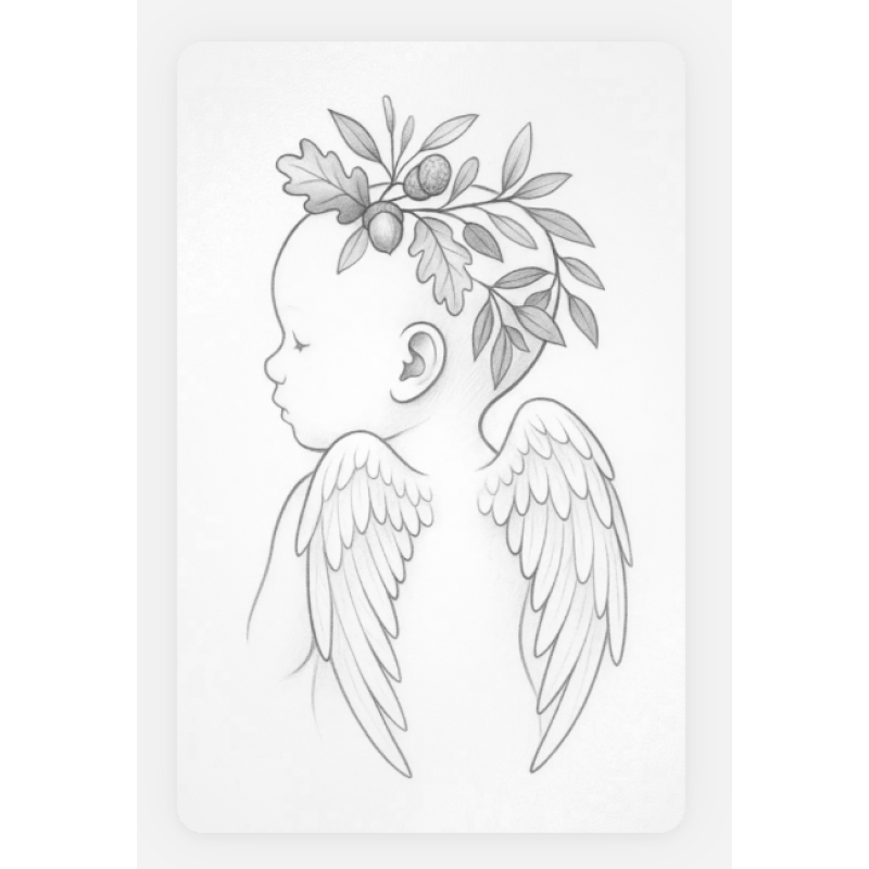 Kaart: 'Baby eikelkrans'