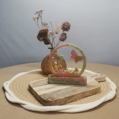 Vlinders in cirkel op smalle standaard 